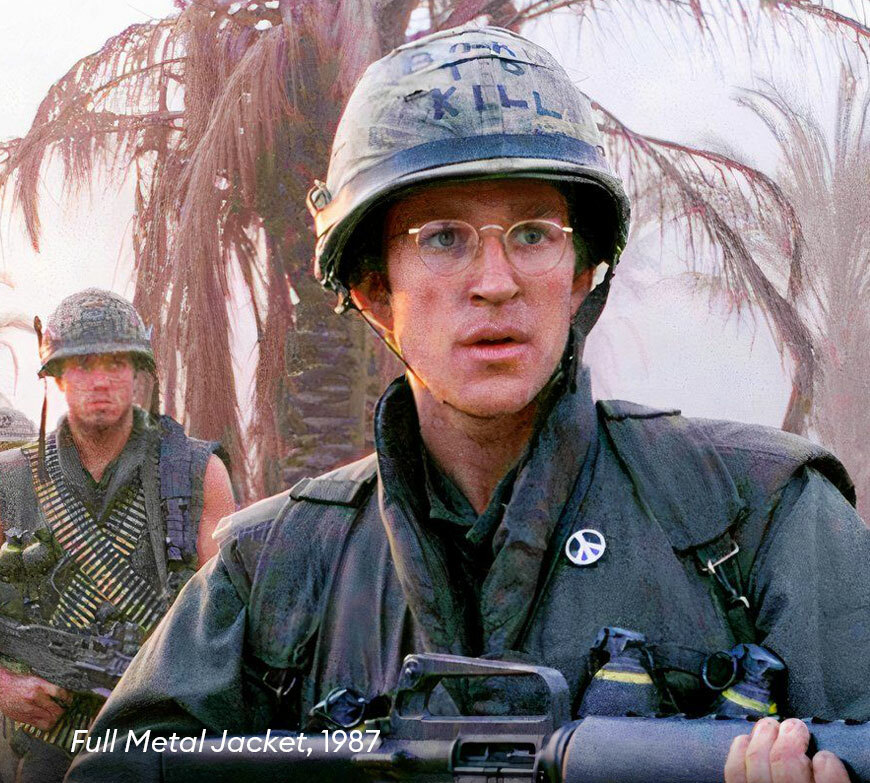 Matthew Modine in Full Metal Jacket, 1987